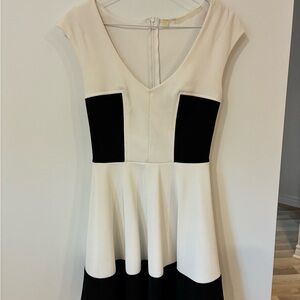 Guess Black and White Mini Dress